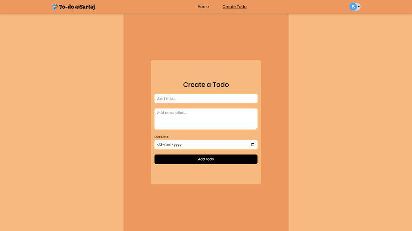 Todo App (MERN Stack)